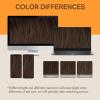 imageDOORES Wire Hair Extensions 16 Inch 95g Remy Human Wire Hair Extensions Invisible Transparent Line Adjustable Hairpieces Secret Extensions Straight Hair Chocolate Brown
