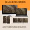 imageDOORES Wire Hair Extensions 16 Inch 95g Remy Human Wire Hair Extensions Invisible Transparent Line Adjustable Hairpieces Secret Extensions Straight Hair Balayage Chocolate Brown to Honey Blonde