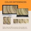 imageDOORES Wire Hair Extensions 18 Inch 95 g Remy Human Wire Hair Extensions Invisible Transparent Line Adjustable Hairpieces Secret Balayage Light Blonde Highlighted Golden Blonde