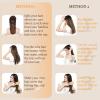 imageDOORES Wire Hair Extensions 18 Inch 95 g Remy Human Wire Hair Extensions Invisible Transparent Line Adjustable Hairpieces Secret Balayage Light Blonde Highlighted Golden Blonde