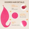imageDoores I Tip Hair Extensions Hot Pink 20 Inch 25g25s Real Hair Extensions I Tip Hair Extensions Human Hair