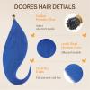 imageDoores Itip Blue 16 Inch Real Hair Extensions 25g50s