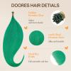 imageDoores Itips Hair Extensions Human Hair Green 16 Inch 25g Hair Extensions Green Color Extensions For Changing Look
