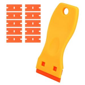 imageDOORES Hair Extension Tape Tabs 72pcs Double Sided Replacement Tape Adhesive Invisible No Residue Transparent Tapes for Hair Extensions 72 Tabs 4 x 08 cm157 x 031 inch Scraper Tools