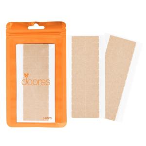 imageDOORES Hair Extension Tape Tabs 72pcs Double Sided Replacement Tape Adhesive Invisible No Residue Transparent Tapes for Hair Extensions 72 Tabs 4 x 08 cm157 x 031 inch24 Tabs Double Sided