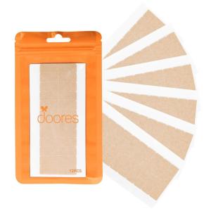 imageDOORES Hair Extension Tape Tabs 72pcs Double Sided Replacement Tape Adhesive Invisible No Residue Transparent Tapes for Hair Extensions 72 Tabs 4 x 08 cm157 x 031 inch72 Tabs Double Sided